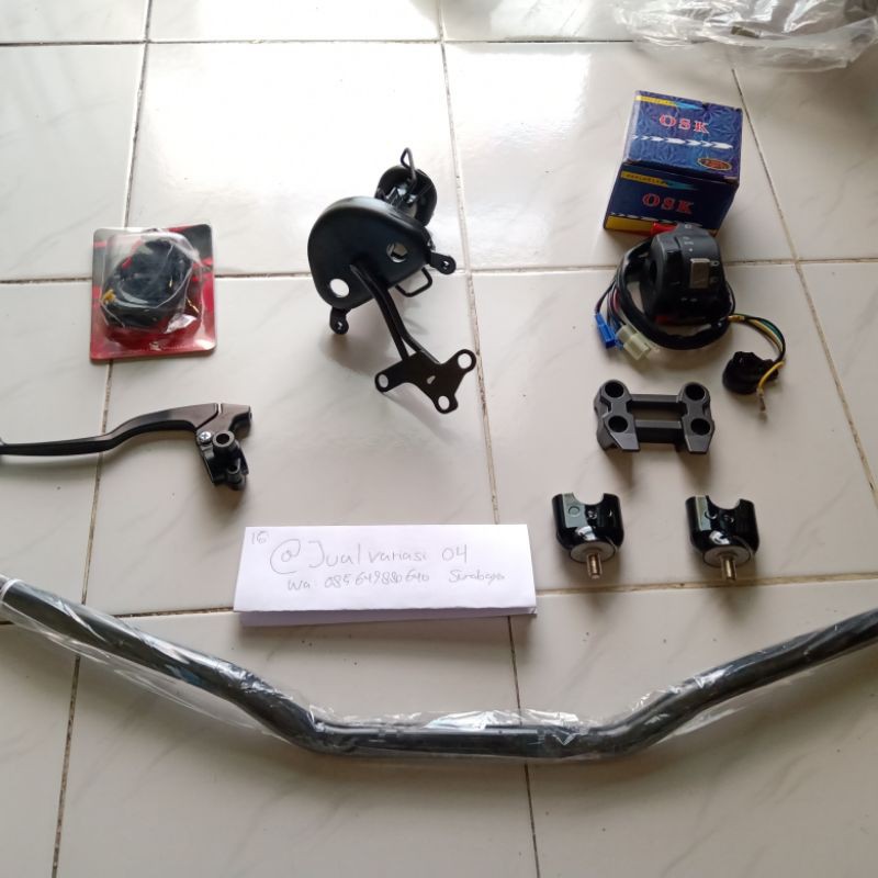 paket stang stir trondol postcomp beatstreet dudukan stang motor matic bebek honda