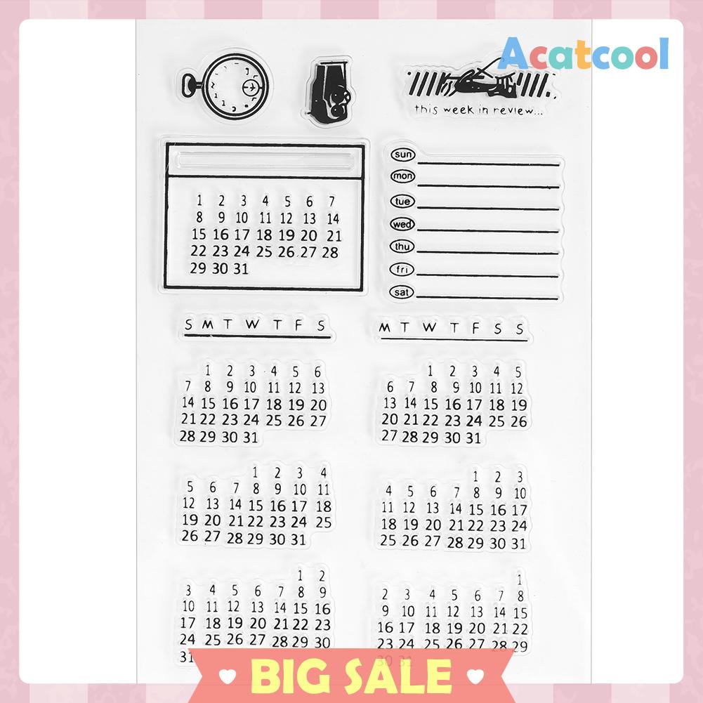 Stempel Silikon Transparan Untuk Dekorasi Album Foto DIY
