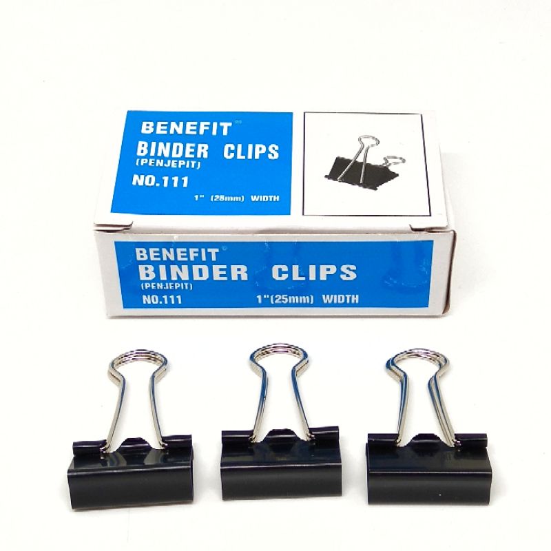 Jual Binder Clip Klip Penjepit Kertas Benefit No 111 Lebar 2 5 Cm