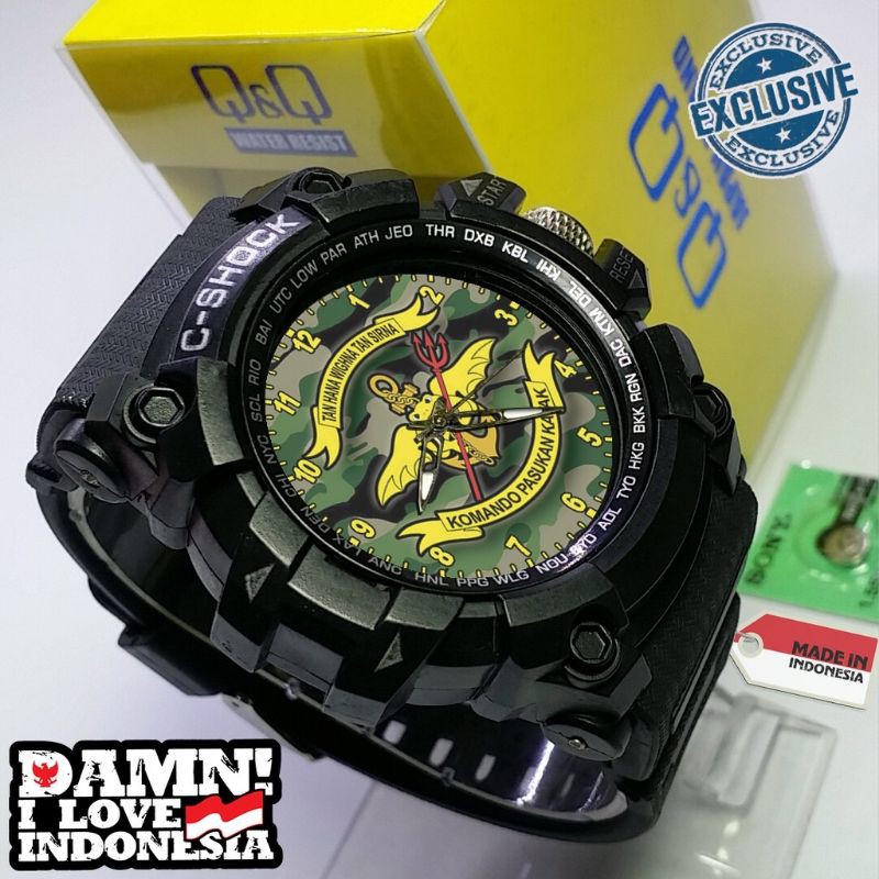 bisa custom jam tangan custom army anti air tni polri persit kopasus polisi kopaska