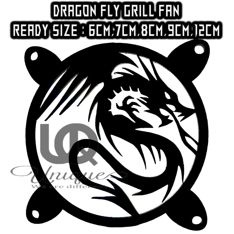 Dragon Fly Grill fan / Pelindung Jaring Kipas 6cm 7cm 8cm 9cm 12cm