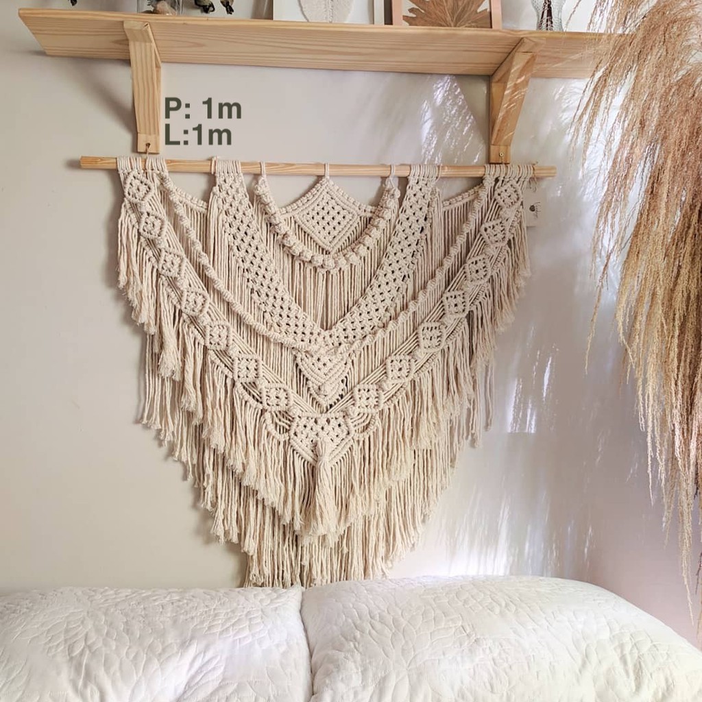 Makrame hiasan dinding / macrame wall hanging | Shopee ...