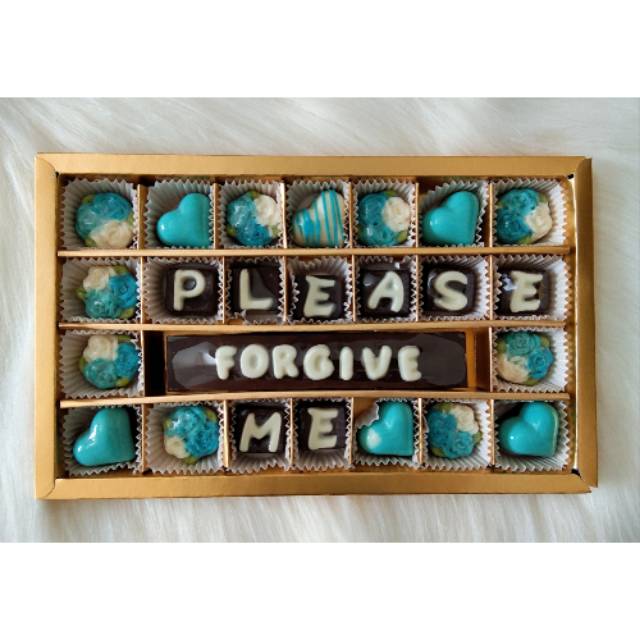

.Chocolate gift S28B - coklat ucapan please forgive me ( ds bgr )