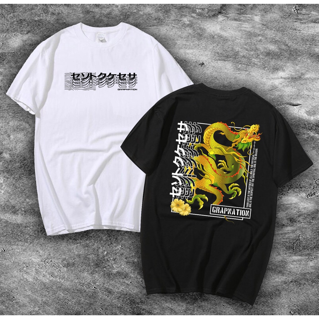 [AGS0011] Baju Kaos Distro Motif DRAGON