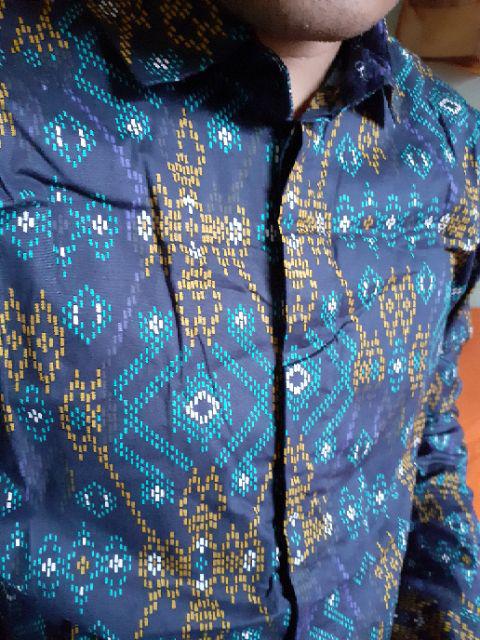Morris Store Kemeja Batik Songket Pria Motif Clasic