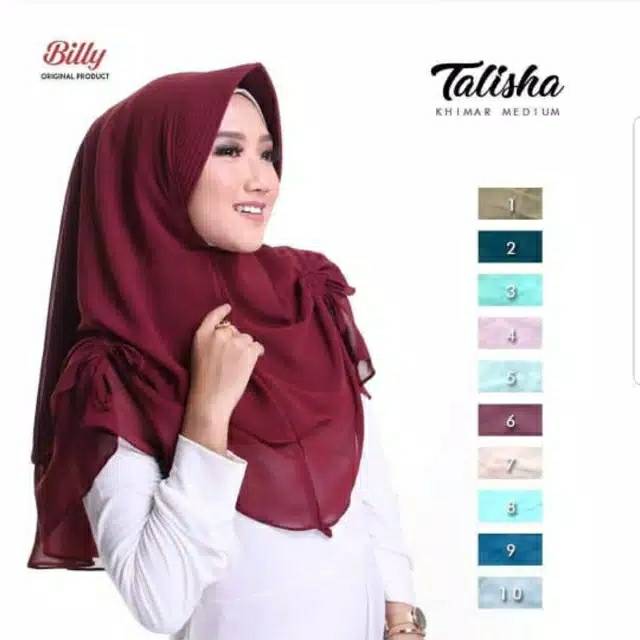 Hijab jilbab instan sifon serut kanan kiri