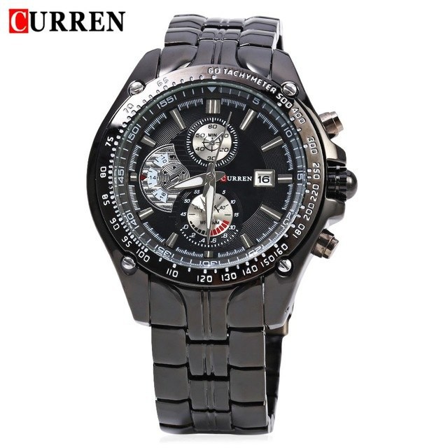 CURREN 8083 Jam Tangan Pria Analog Stainless Steel Chronograph Tidak Aktif WATCHKITE WKOS