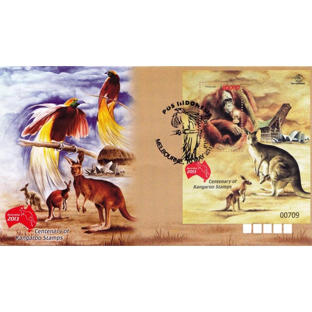 

Sampul Hari Pertama 2013 Perangko Orang Utan