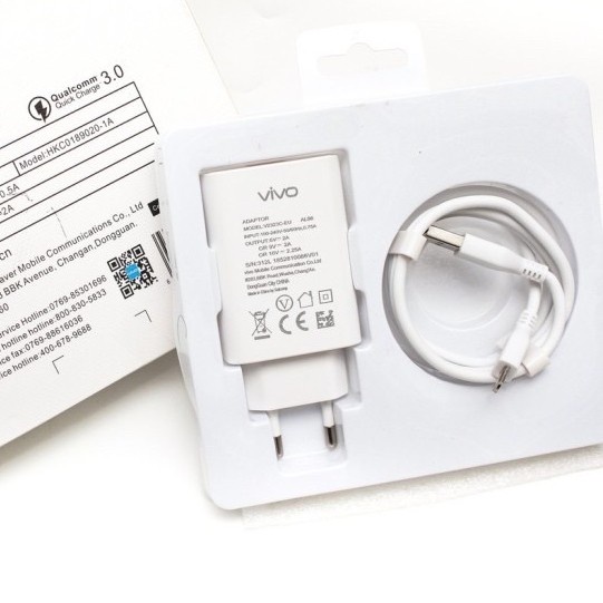 CHARGER CASAN VIVO 3.A FAST CHARGING - FAST CHARGING VIVO 3.A USB MICRO/TYPE C ORIGINAL 100%