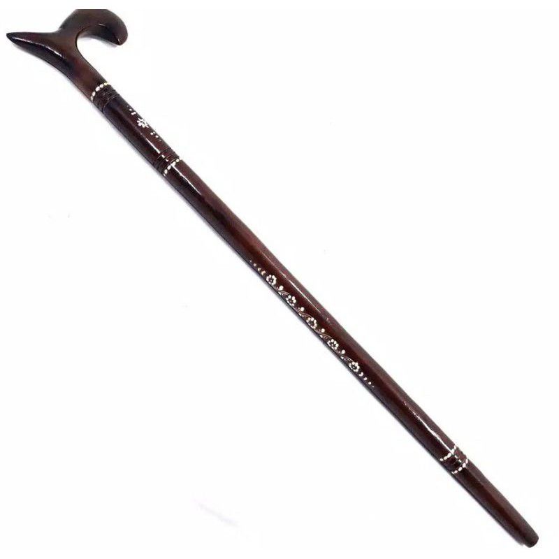 tongkat jalan kayu jati / alat bantu jalan / teken kayu jati