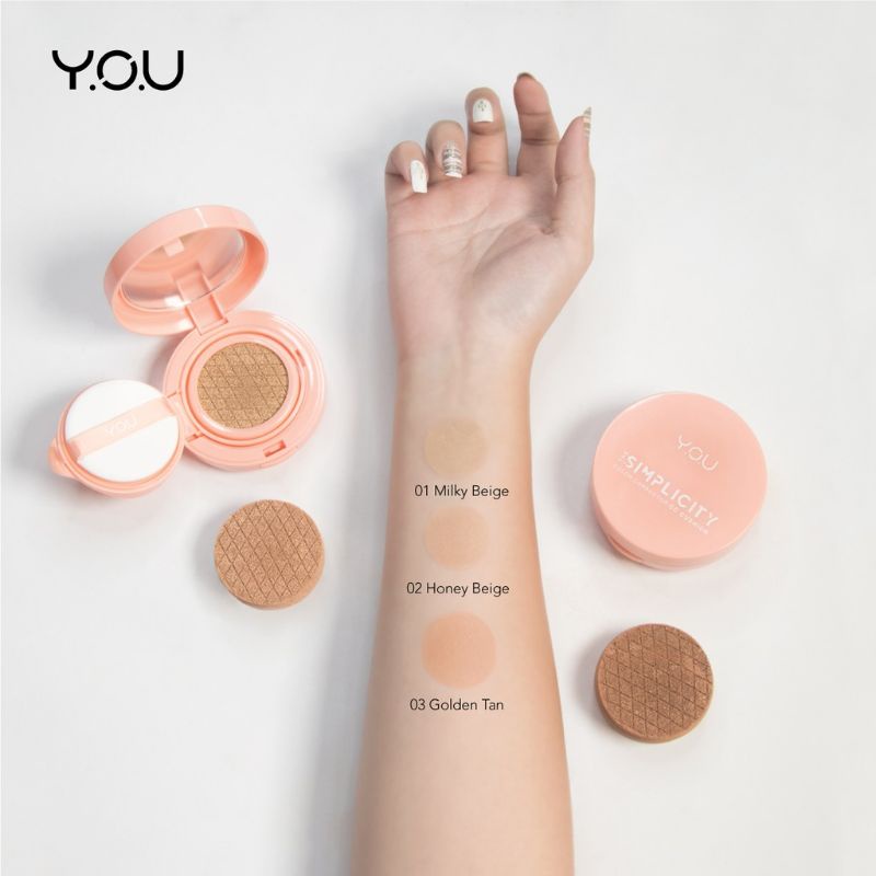 (Gosend/COD) YOU The Simplicity Color Corrector CC Cushion By YOU Makeups