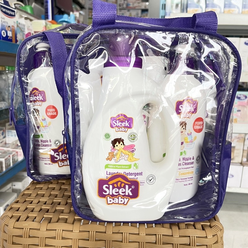 PAKET HEMAT SLEEK LAUNDRY DETERGENT/ SABUN CUCI BAJU BAYI/ DETERGENT BAYI