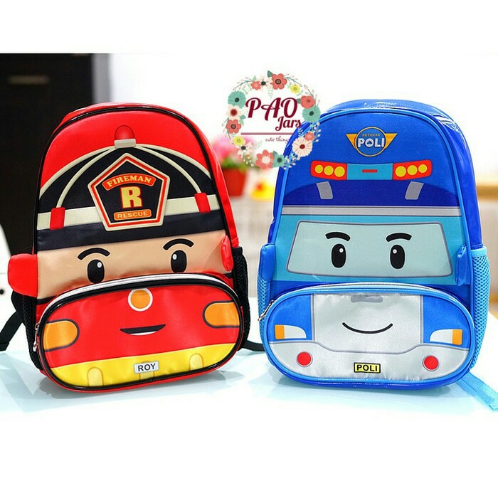 tas sekolah anak robocar poli / tas ransel TK / backpack bagpack anak