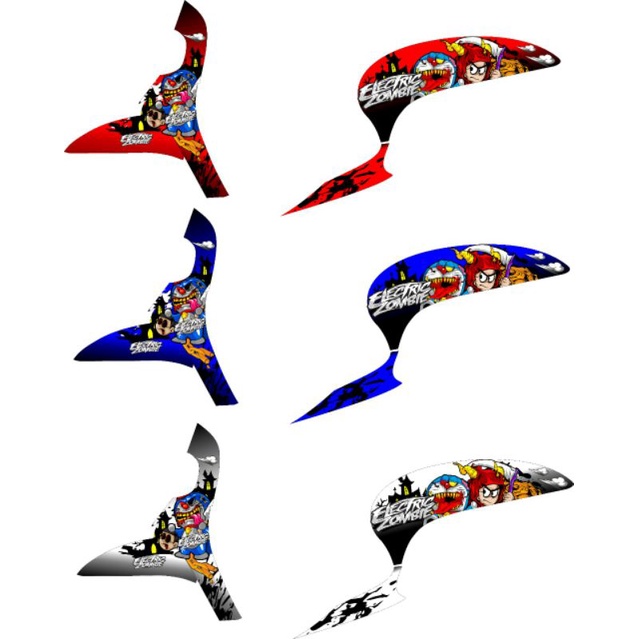 striping - sticker - lis honda scoopy fi new 2021 doraemon zombie scoopy new fashion stylish