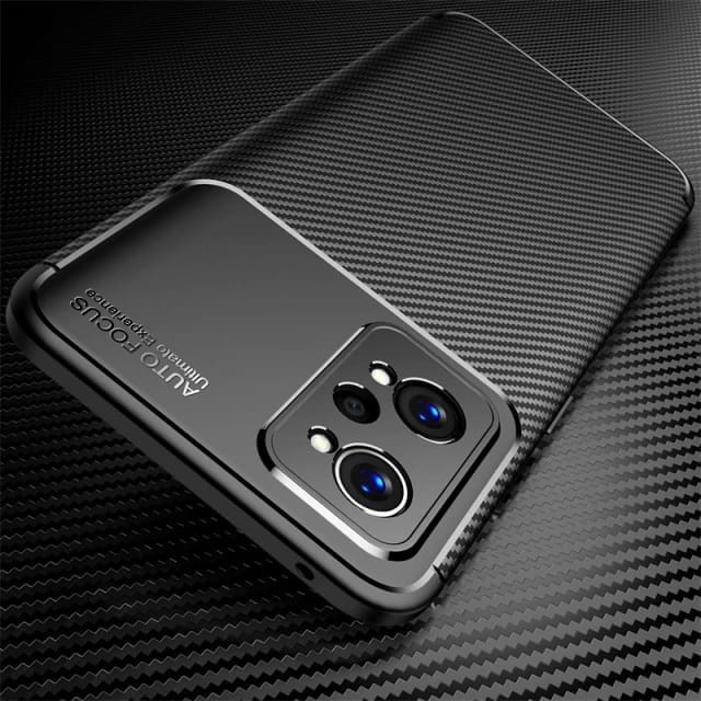 REALME GT NEO 3T / GT NEO 2 COVER SOFTCASE FOCUS CARBON SOFT CASE KARBON SILICON - GT NEO 3T BLACK