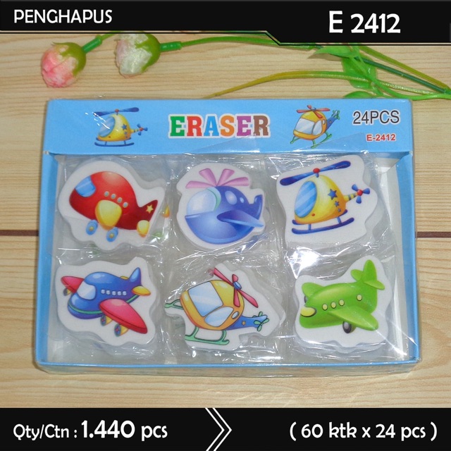( Ecer 1Pc ) PENGHAPUS / STIP - ERASER LOL / HELLOKITY / UNICORN / FROZEN / HIJAB / BARBIE / CUTE MONKEY / MOBIL SNACK