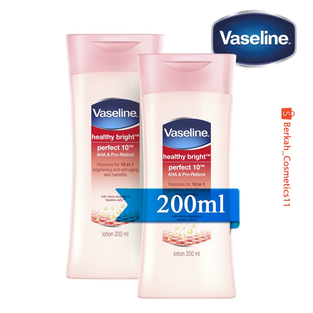 Vaseline Lotion Healthy Bright Perfect 10 200ml