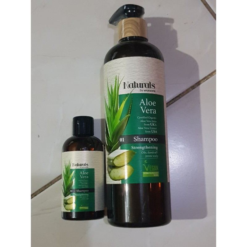 natural by watsons shampoo / natural by watsons conditioner aloe vera 490ml