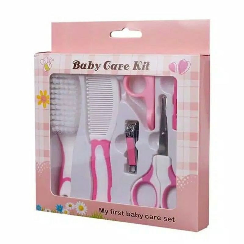 MOMS_ Baby Care Manicure Kit Set Perlengkapan Perawatan Gunting Kuku Sisir Bayi 6 in 1