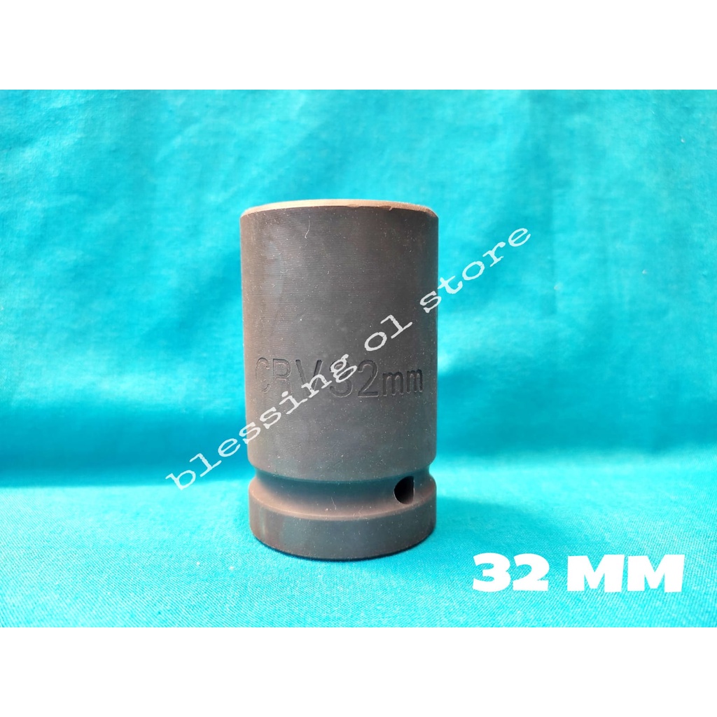SOK SOKET BUKA BAUT ANGIN 1 INCH 32 MM / MATA IMPEK IMPACT WRENCH 32MM