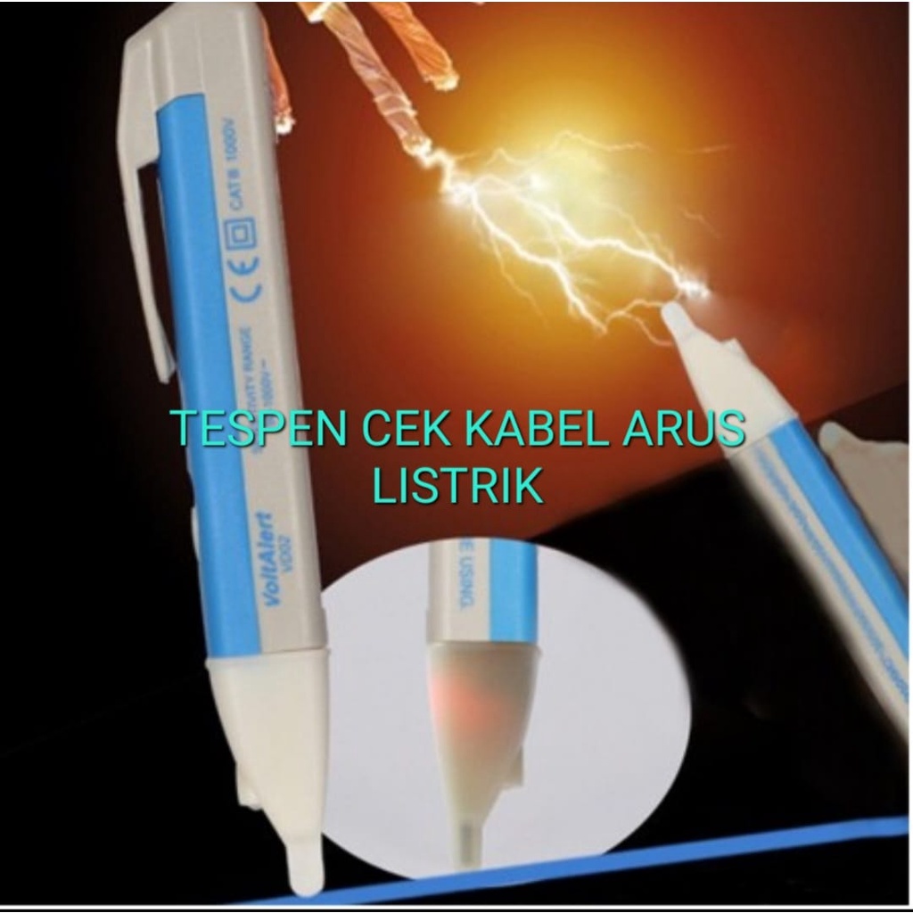 G635 ORIGINAL TESPEN TES PEN ALAT UKUR TEGANGAN KABEL ARUS LISTRIK CEK DAYA AC DC DETEKTOR VOLTAGE VOLT LED LIGHT VOLTASE BUNYI ALARM TEST G635  Sudah Termasuk Baterai AAA 2 Pcs  Test Voltage Range: 90-1000V Ac frequency Range: 50 To 500 Hz safety Rating: