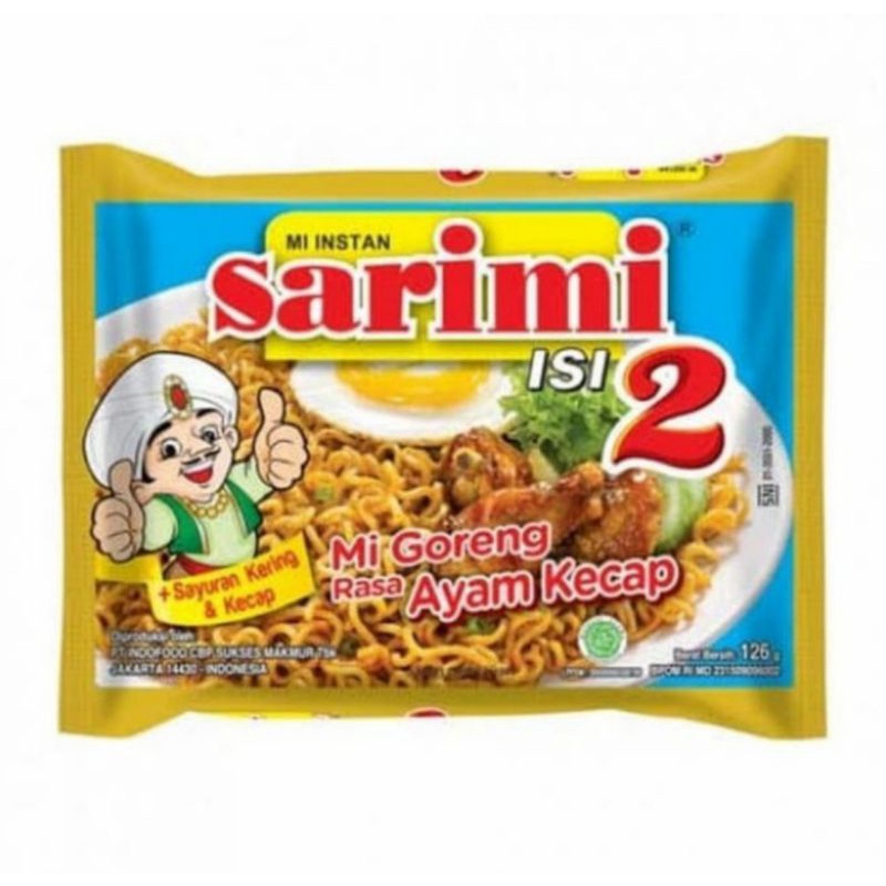 

Sarimi Mie Goreng isi 2 rasa Ayam Kecap