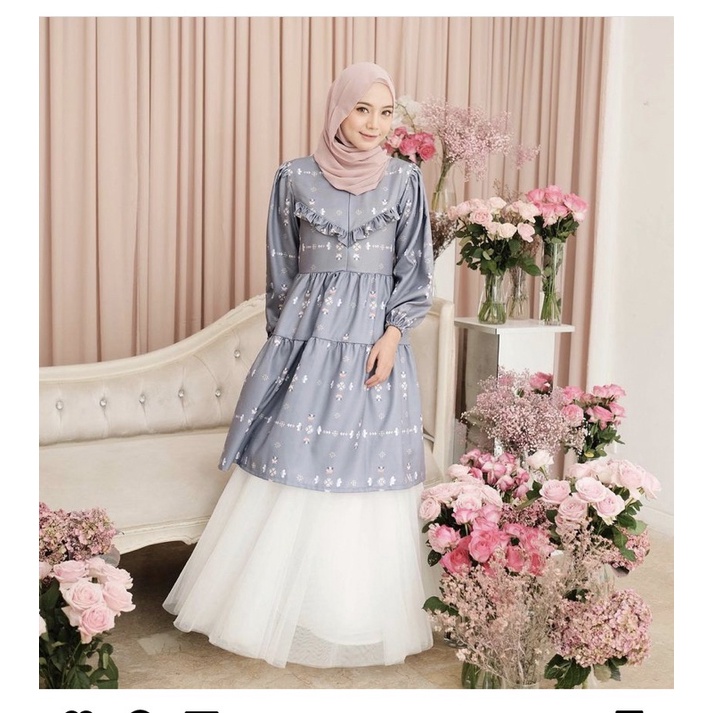 Rumi Tunik Vanilla hijab Preloved