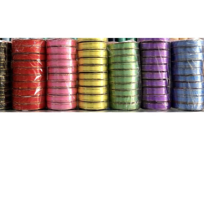 

❁ Pita Kado Lis Emas 3/4” Inch isi 10 roll / Pita Jepang Lis Emas 2cm / Souvenir Ribbon ➮