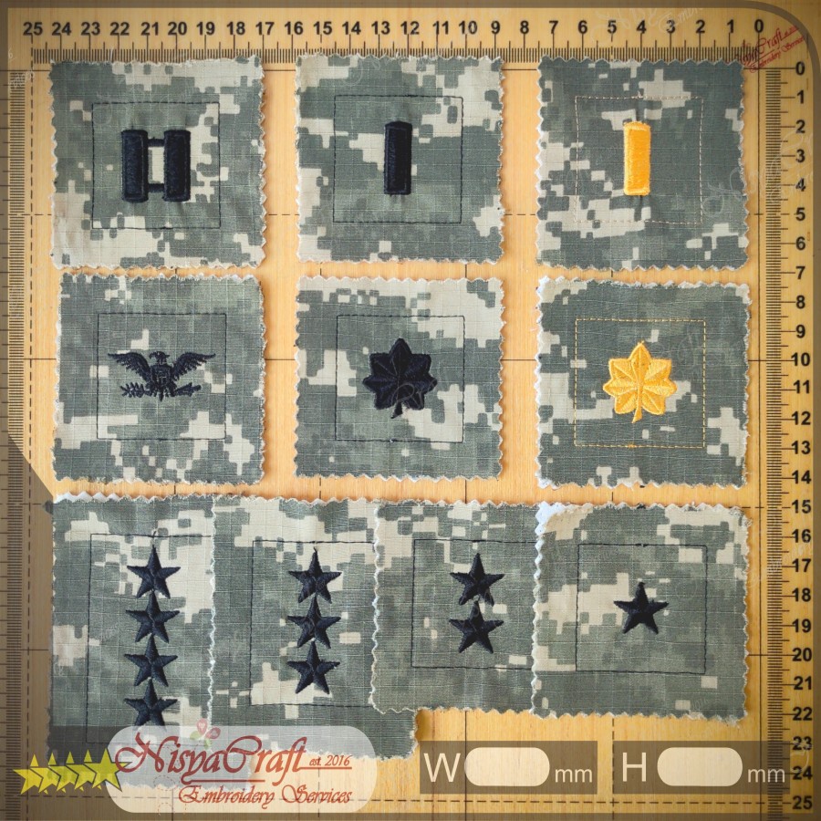 NCEP0101-0513-US ARMY Rank Insignia - Commissioned officers (ACU UCP / ACUPAT)