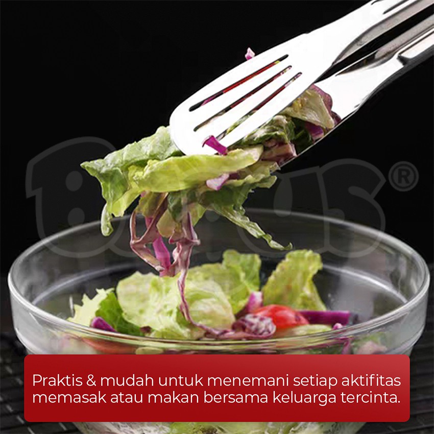 Bagus Kitchenware penjepit makanan daging bbq Sayur buah 9&quot; Tipe 529