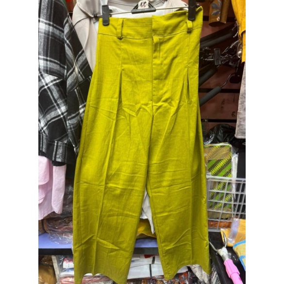 Celana Cewek Kulot Panjang Casual Linen Premium Model Kekinian Terbaru