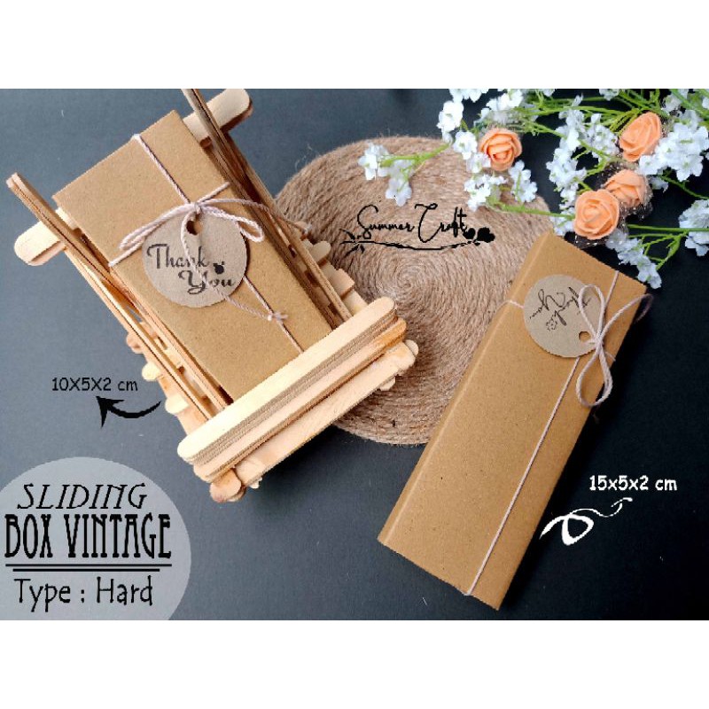 

SLIDING HARD BOX VINTAGE || BOX SOUVENIR PREMIUM || BOX KEMASAN RUSTIC