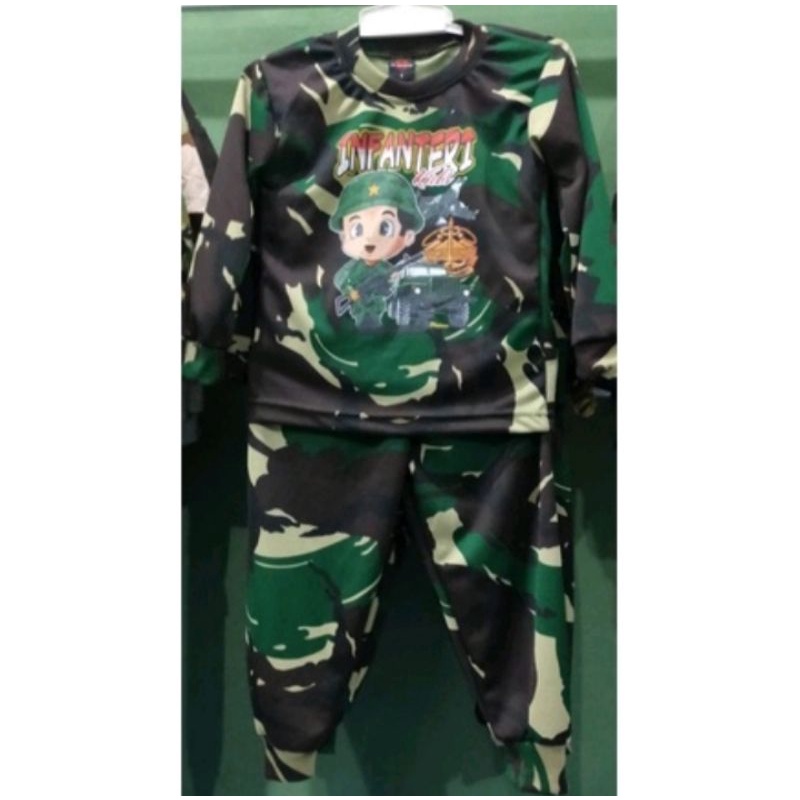 kaos loreng anakSTELAN LORENG ANAK  LENGAN PANJANG  DRIFIT/loreng malpinas/Raider kids/TNI AD kids