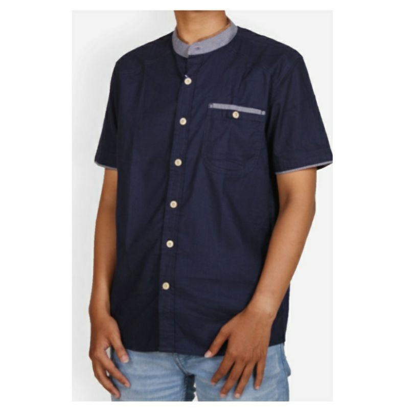 EMBA JEANS - BAJU KOKO PRIA LENGAN PENDEK VILLO TWO-1020460192