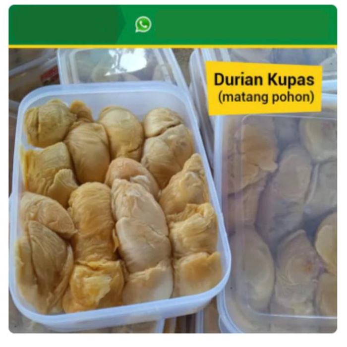 

Buah | Durian Kupas Premium Asli Medan Durpas Medan 900 Gram