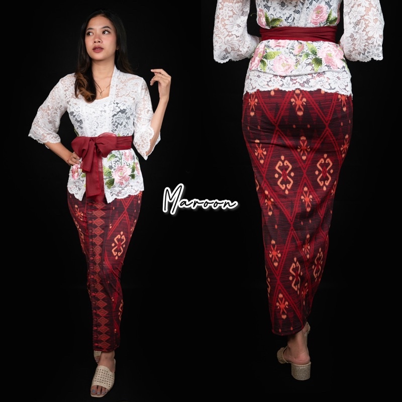 Kamen/Rok Moscrepe Motif Wajik Songket Bali//KAMEN SAJA