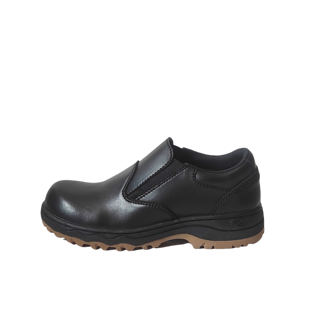 Sepatu Safety Pria Slip On Safety Boots Ujung Besi Sepatu Kerja Pria Termurah Anti Licin Great Footwear GF 222