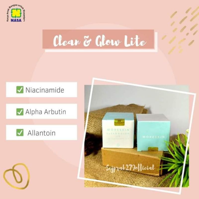 moreskin clean and glow lite