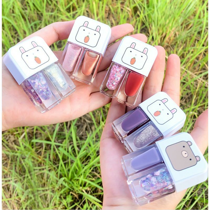 Jual kutek 2IN1 KUTEK PEEL OFF HALAL KUTEKS 2 TONE KUTEK KOREA Cat Kuku