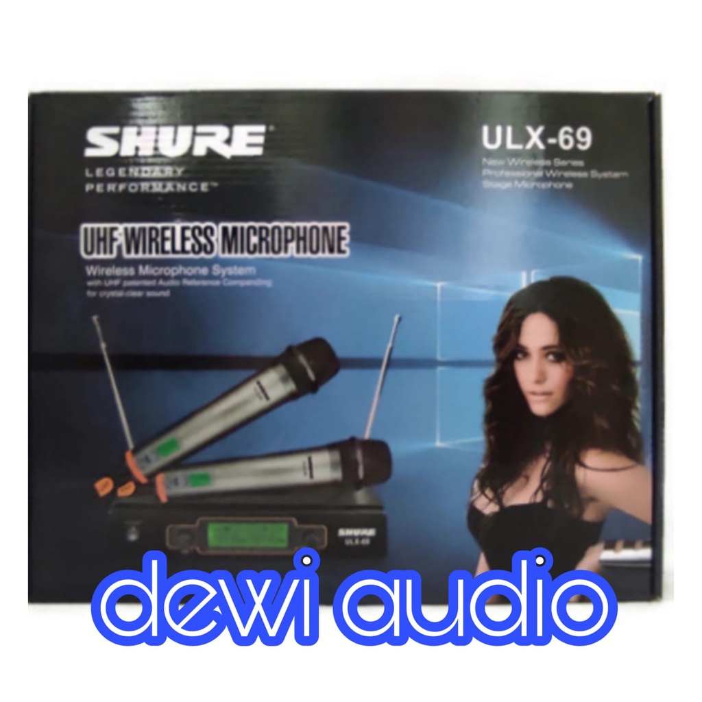 MIC SHURE ULX69 / MICROPHONE SHURE  ULX 69 / MIC WIRELESS SHURE ULX-69 / MIC MURAH UHF SHURE ULX69