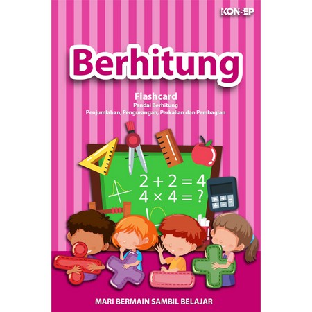 Kartu Pintar Belajar BERHITUNG - Flash Card KONSEP FLASHCARD 1 BOX ISI 48 KARTU pintar mainan edukasi flashcards flash card anak