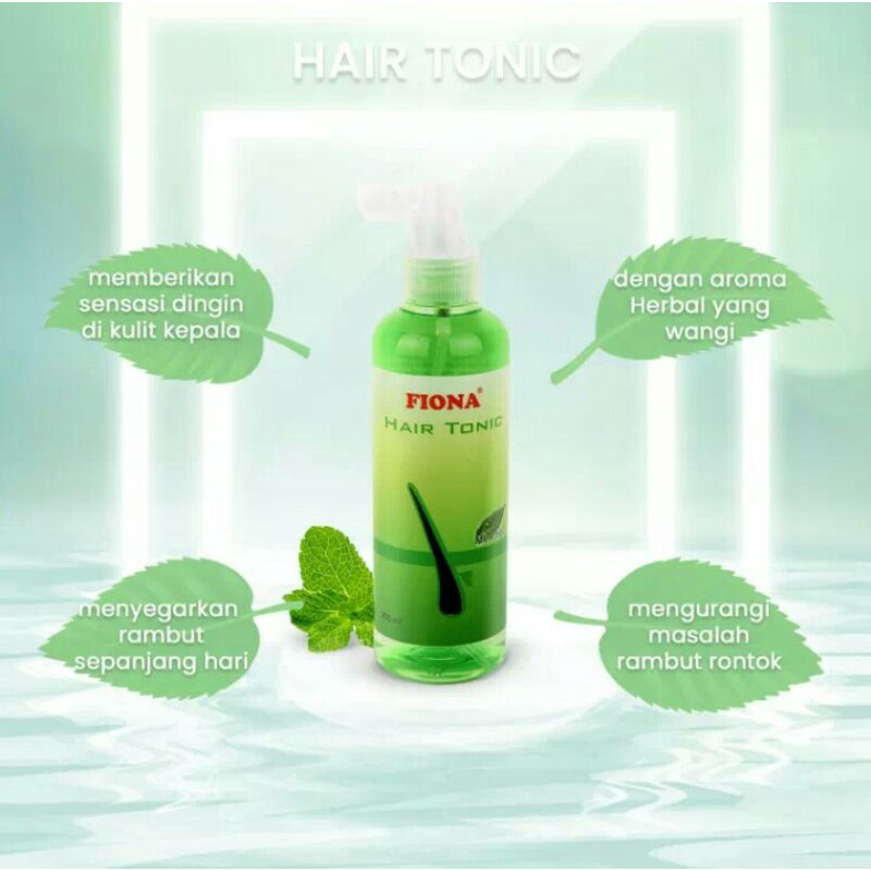 FIONA HAIR TONIC 250ML/HAIR TONIC PENYUBUR RAMBUT/HAIR TONIC MENHTOL/HAIR TONIC UNTUK RAMBUT RONTOK