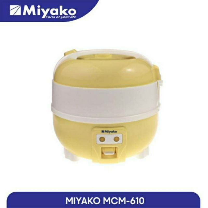 MIYAKO magic com kecil 3in1 1 liter MCM 610  / rice cooker miyako 1L MCM610