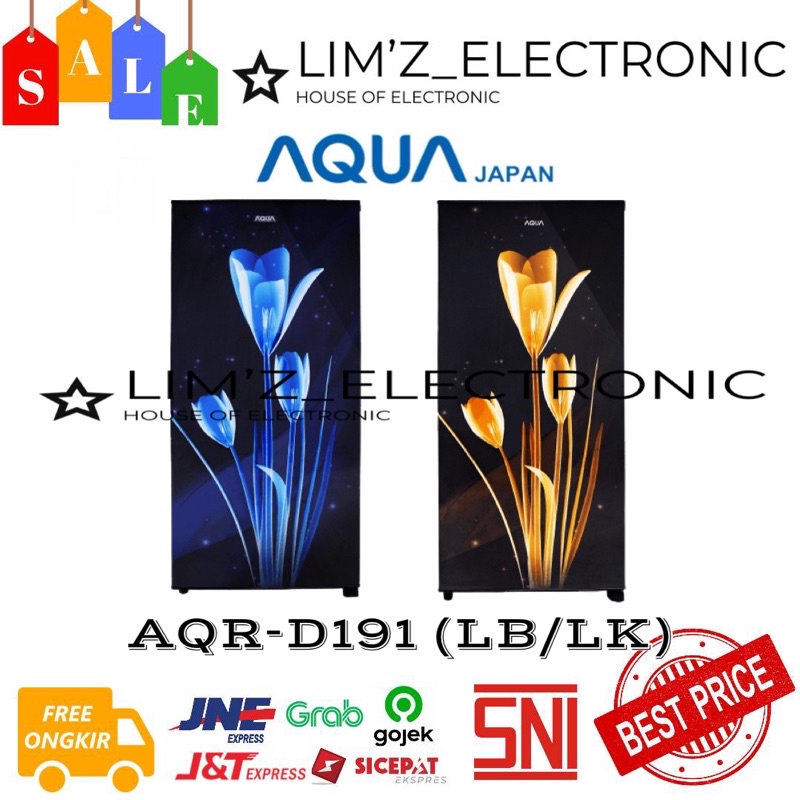 [MEDAN] KULKAS 1PINTU AQR-D191 AQUA JAPAN