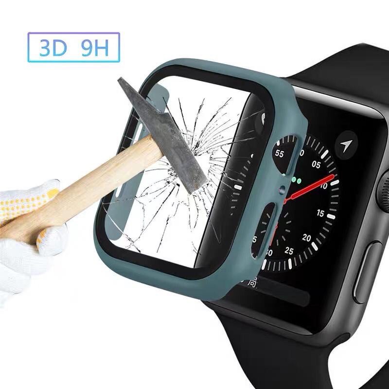 PREMIUM BUMPER HARDCASE TEMPERED GLASS smartwatch series 42/44 mm grade A T500, T55, Hw16