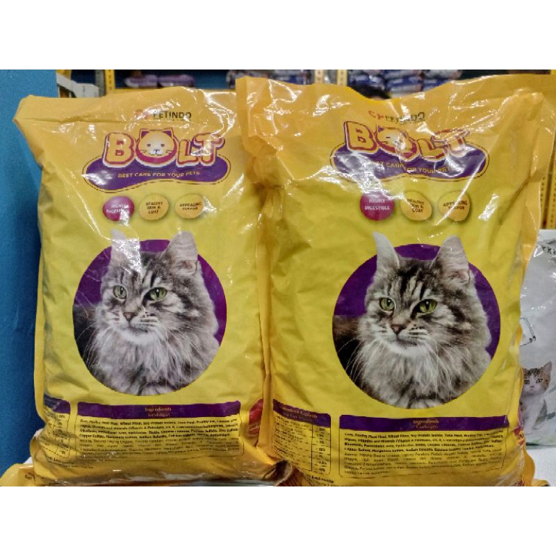 Bolt Donat repack 1kg Paket 5 Makanan Kucing