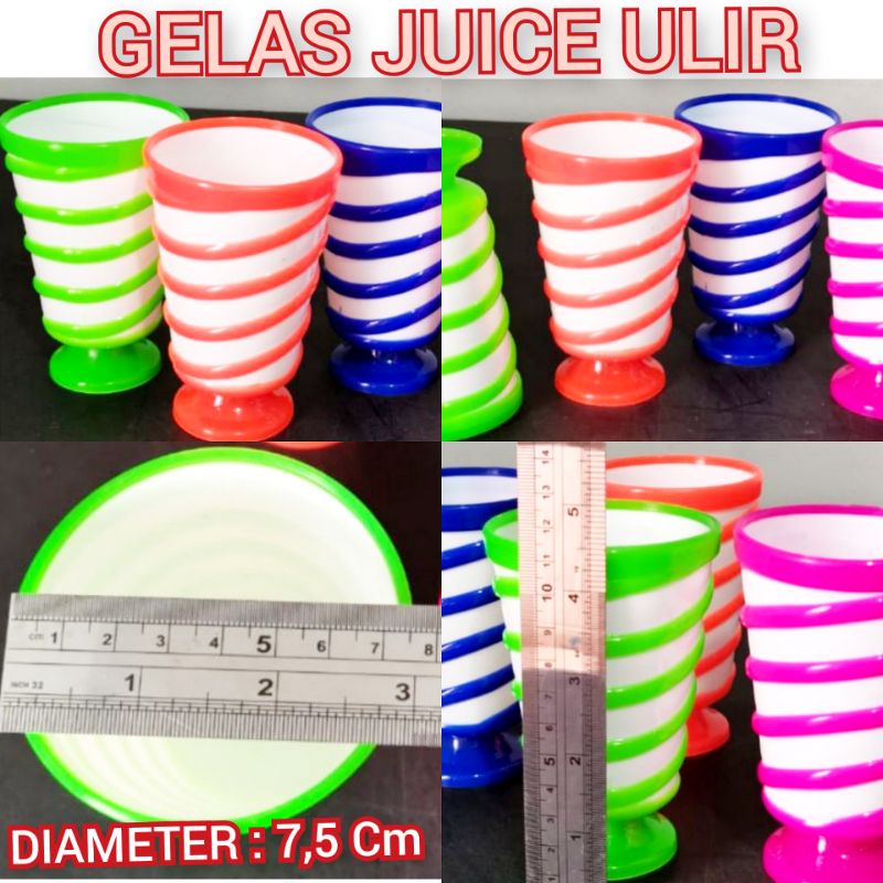 GELAS JUICE ULIR MURAH GELAS JUS MODEL ULIR TERBARU