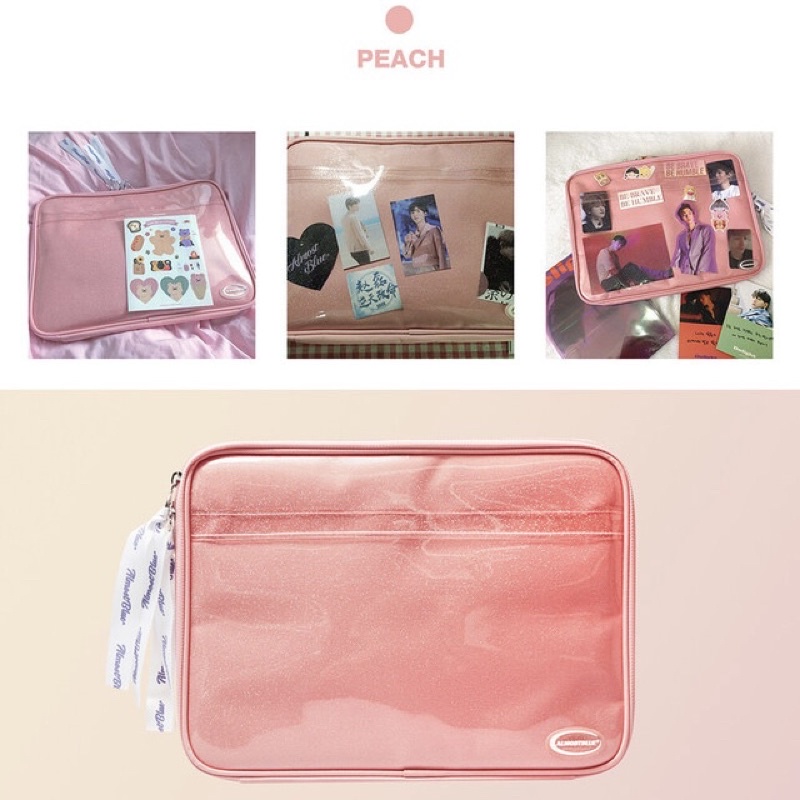 Twinkle Laptop Pouch Almost Blue Tas Laptop Korea 15" inch