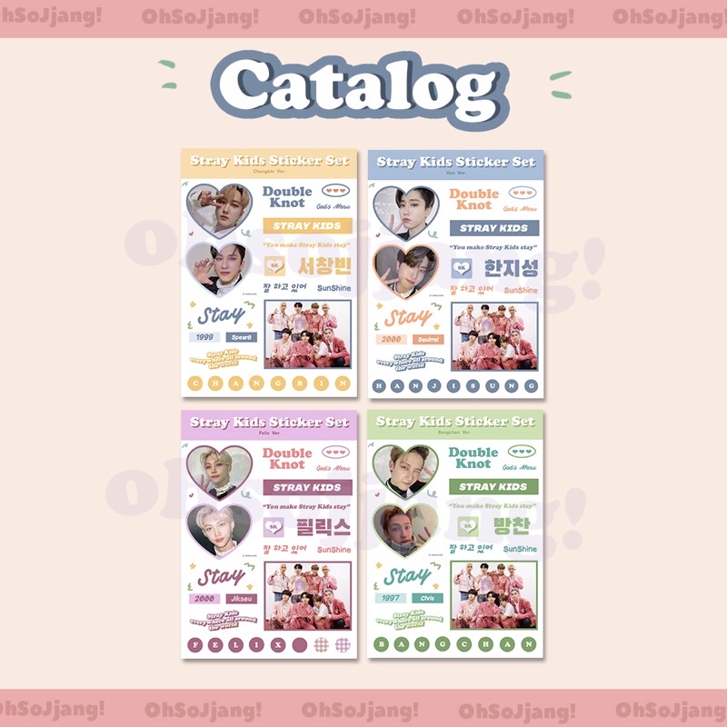 STRAY KIDS STICKER DECO KISS CUT VOL.2 SKZ STAY STICKER SET