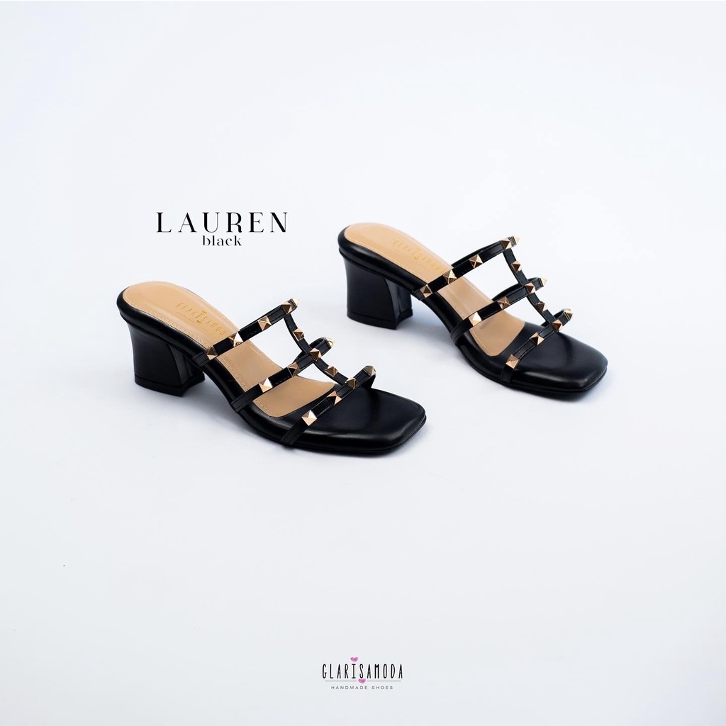 GLARISAMODA Lauren Heels Wanita 5cm Sandal heels wanita nyaman empuk